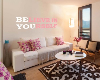 Believe Quotes Wall Decal Motivational Vinyl Art Stickers